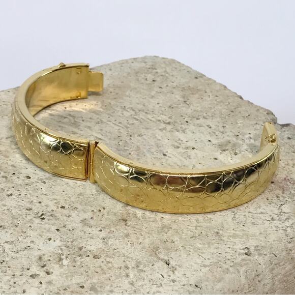 Rare Vintage Silpada Pebble Dragon Scale Cuff Statement Cuff Bracelet Textured - Picture 12 of 16